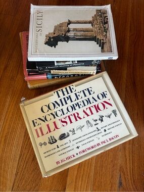 (6) Lot Bundle of Vintage Books Pictorial and Art